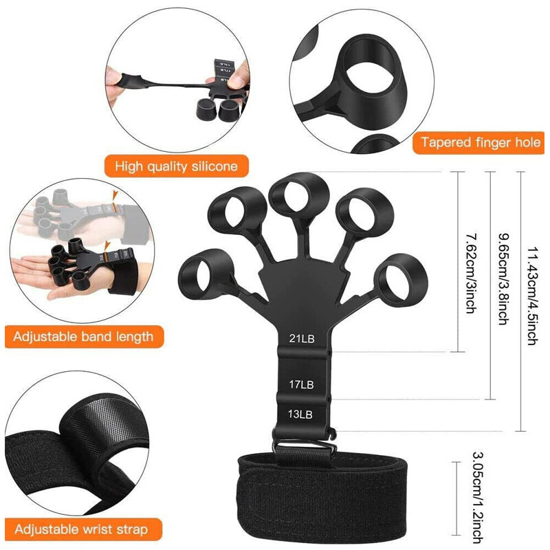 Sport 10-100 Kg Hand Grip Strengthener Adjustable Forearm Wrist Finger Trainer — image 8