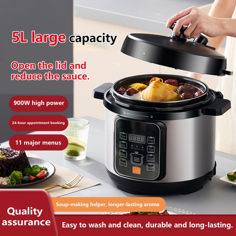 1050W Electric Pressure Cooker Multi-Purpose 5 Litre 10-in-1 Digital Screen UK 9