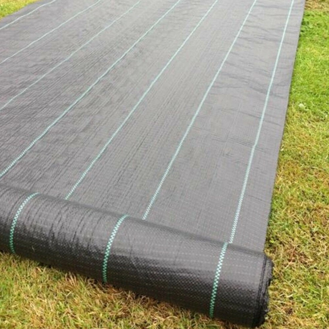 2x25M Heavy Duty Weed Control Membrane Garden Barrier Fabric Landscaping Cover