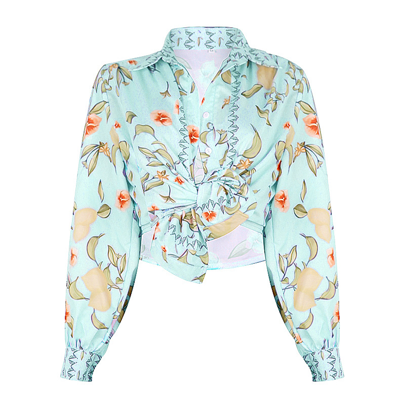 Title 14, Single-Breasted Resort Casual Versatile Floral ...