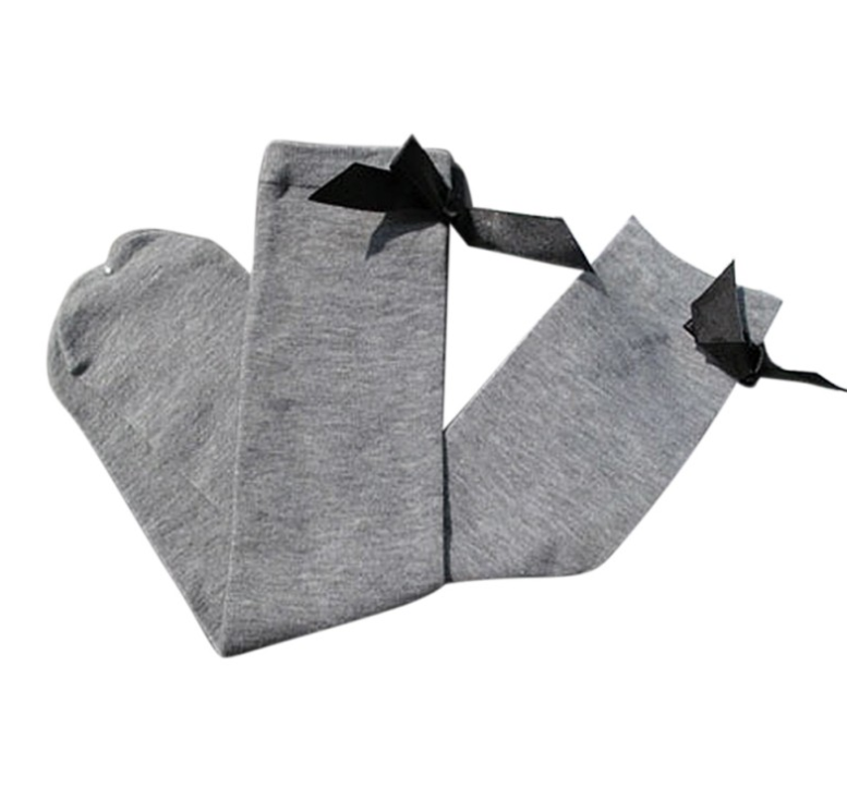 New Style Striped Cotton Socks, Girls' Socks, Bowknot Socks