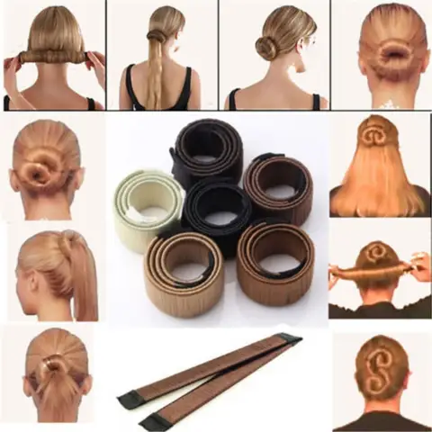 Magic French Twist Hair Bun Maker Tie Elastic