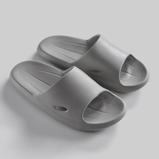 Soft Bottom Bathroom Couple Home Slippers Gray - Shop at LoveMi