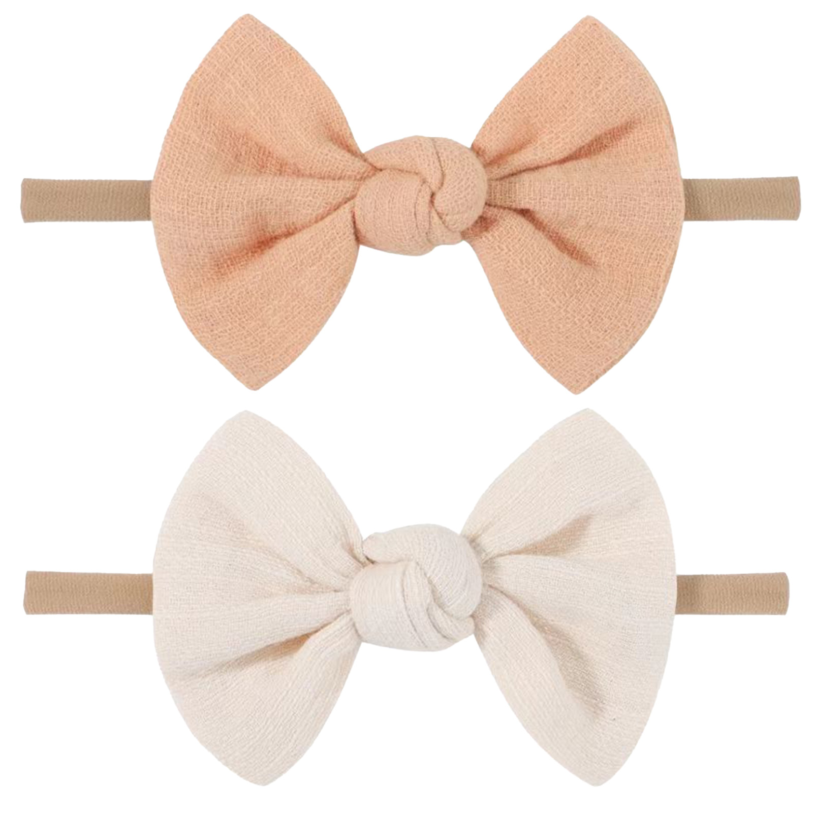 Soft Headbands Baby Girls Nylon Headband With Hair Bow Hairbands Hair Accessories For Newborn Infant Toddler Kids — foto 2