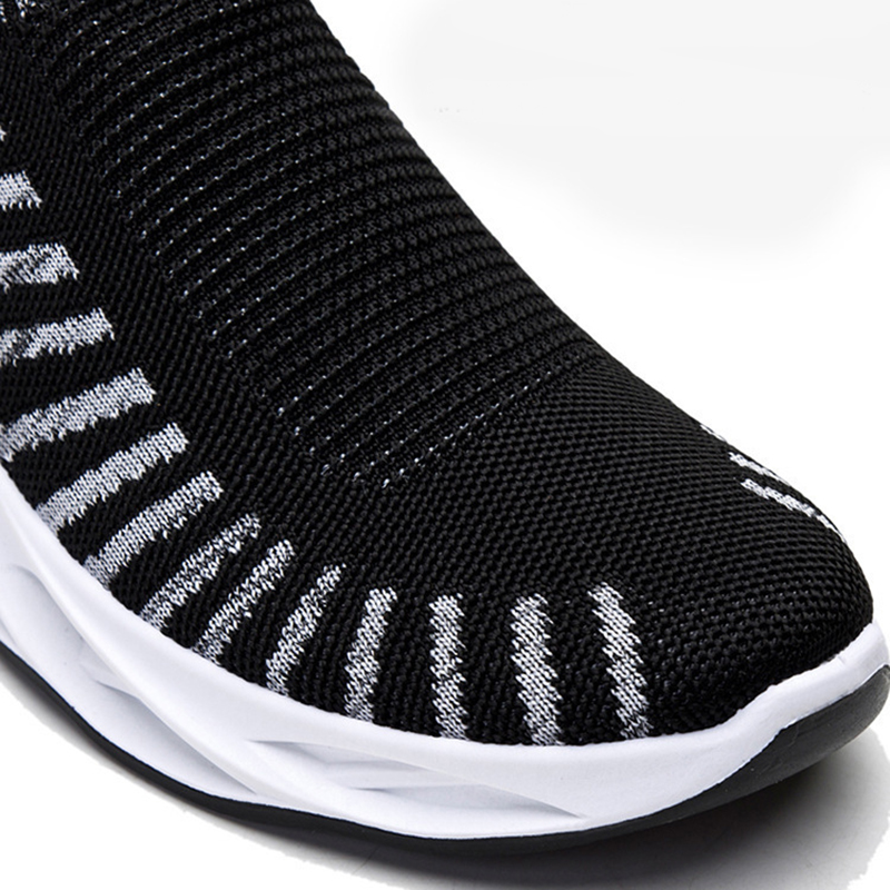 Title 5, Sock Mesh Shoes Men Stripe Sneakers Lightweight...