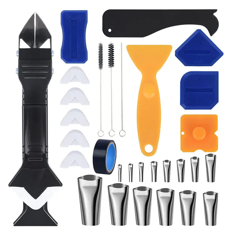 Caulking Tool Metal Scraper Nozzle Smear Grout to Scrape