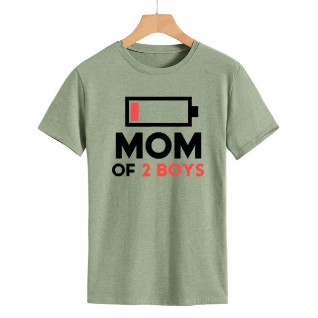 Letter Print Crew Neck Pullover Women's Short Sleeve Olive - Shop at LoveMi
