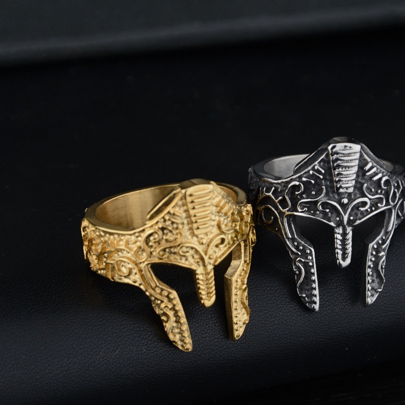 new-personality-warrior-mask-ring-fashion