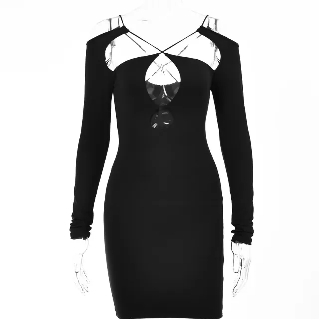 Women's Fashion Design Suspender Dress Backless Black - Shop at LoveMi