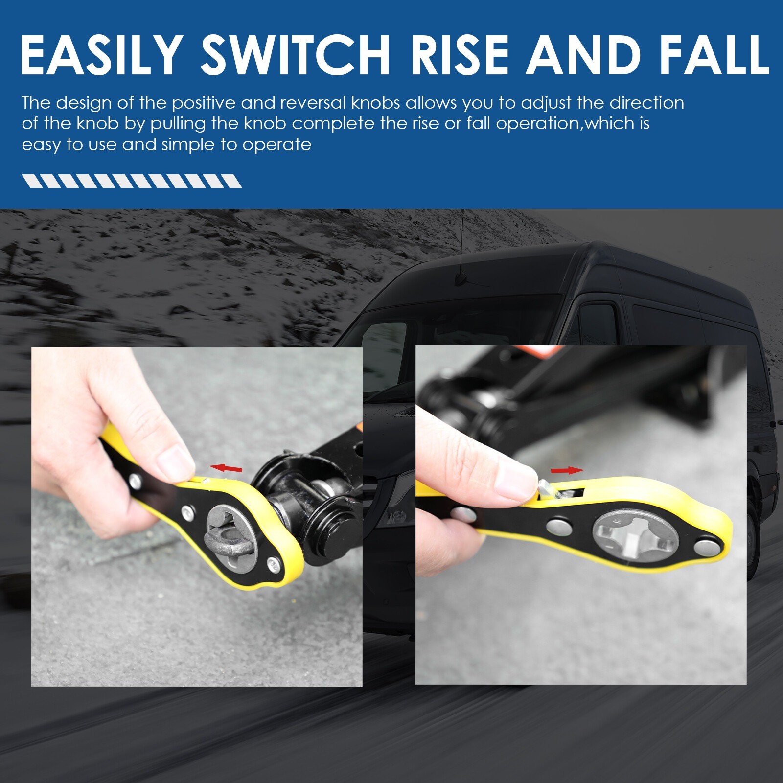 Scissor Jack Set 3 Ton Car Auto Jack Kit With Hand Crank Wrench Lug Wrench UK