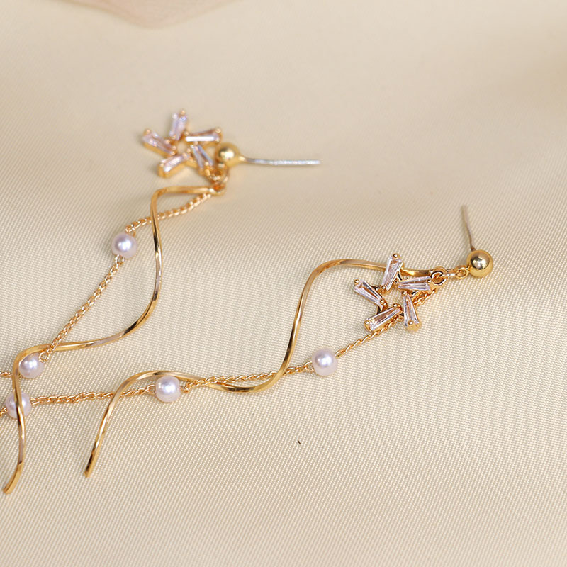 Star-shaped Fashion All-match Trend New Net Celebrity Same Style Earring Earrings