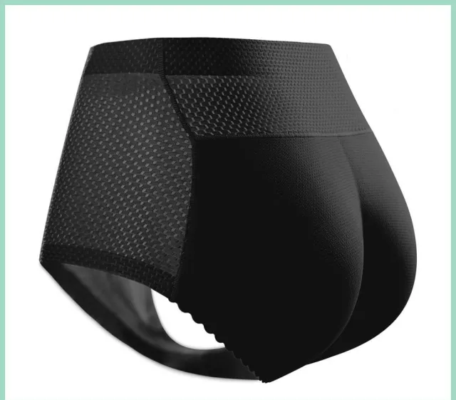 Small Belly Corset Body Fake Butt Safety Pants Midwaist Mesh Black - Shop at LoveMi
