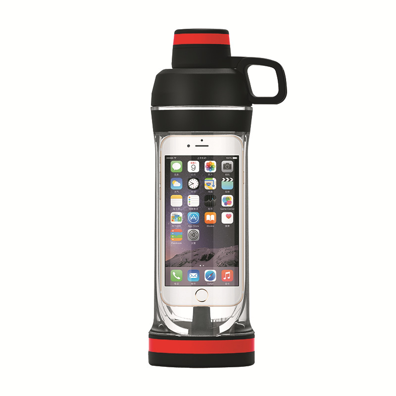 Put The Mobile Phone And Portable Water