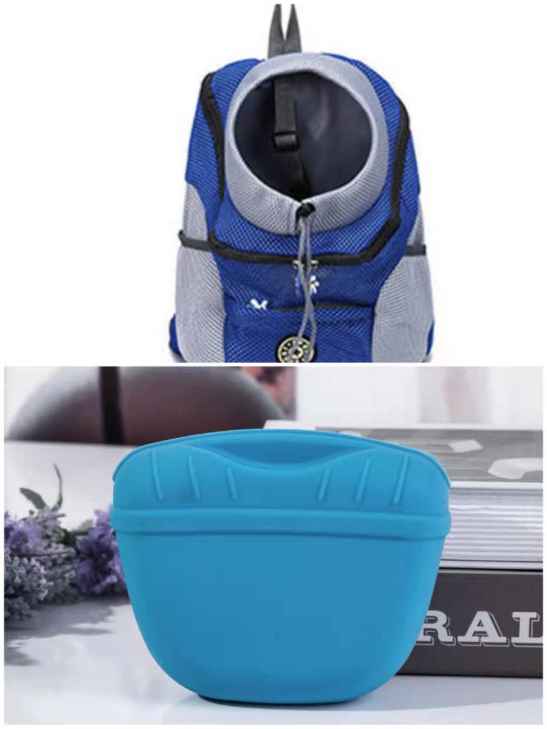 BLUE and blue bag l