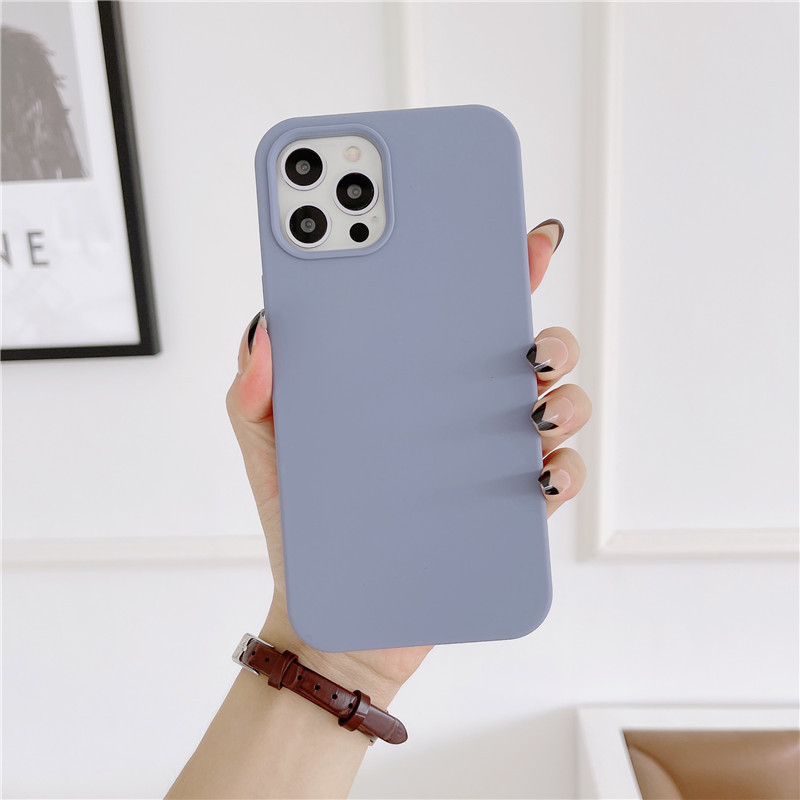 Liquid Silicone Mobile Phone Case All-inclusive Solid Color - Image 2