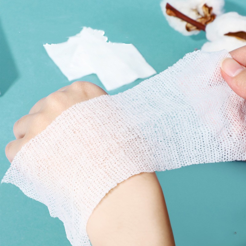 Wet Compress Stretchable Thin Mummy Cotton Puff