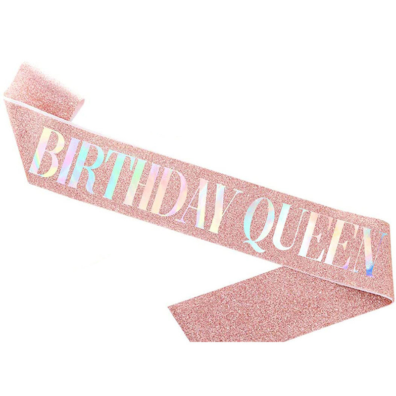 Rose gold birthday queen color