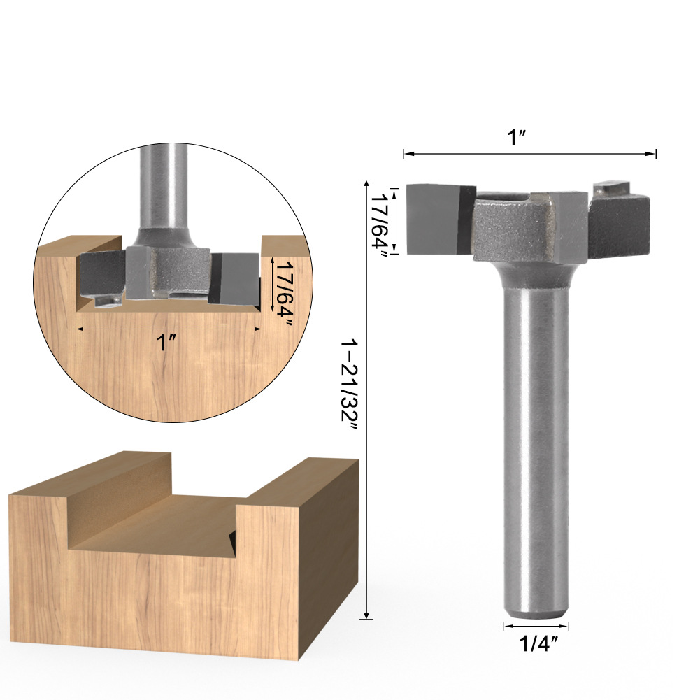 Title 1, Dreischneidiges T-Messer-Schlitzmesser