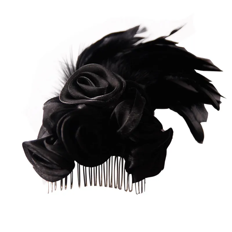 Creative Gothic Women's Flower Hair Clips - 1Pc