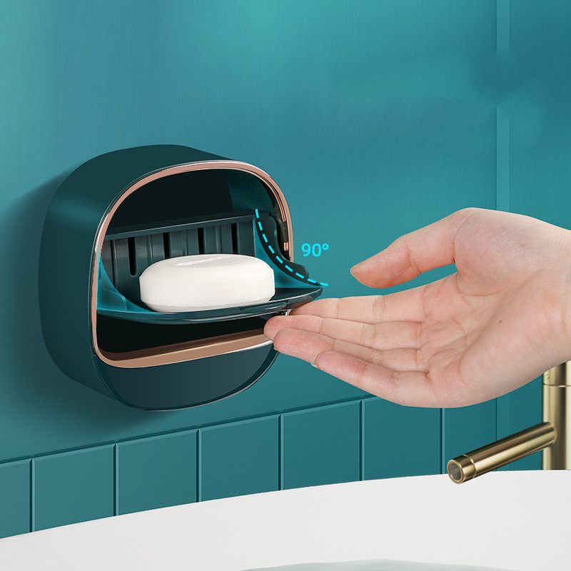 Wall-mounted Draining Soap Holder Without Holes