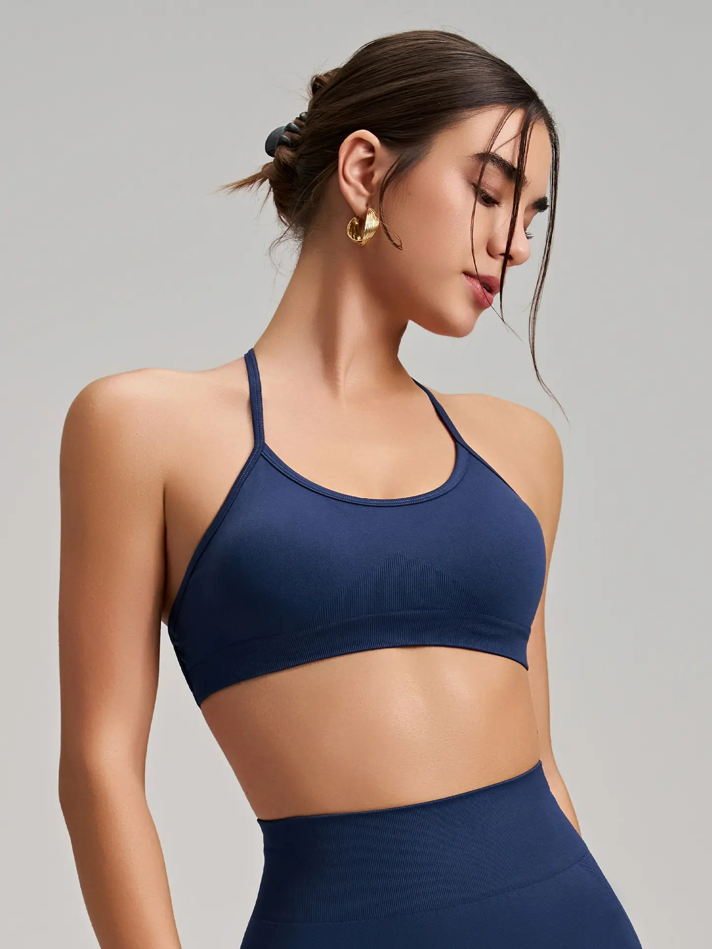 Women's Seamless Thin Strap Cross Back Yoga