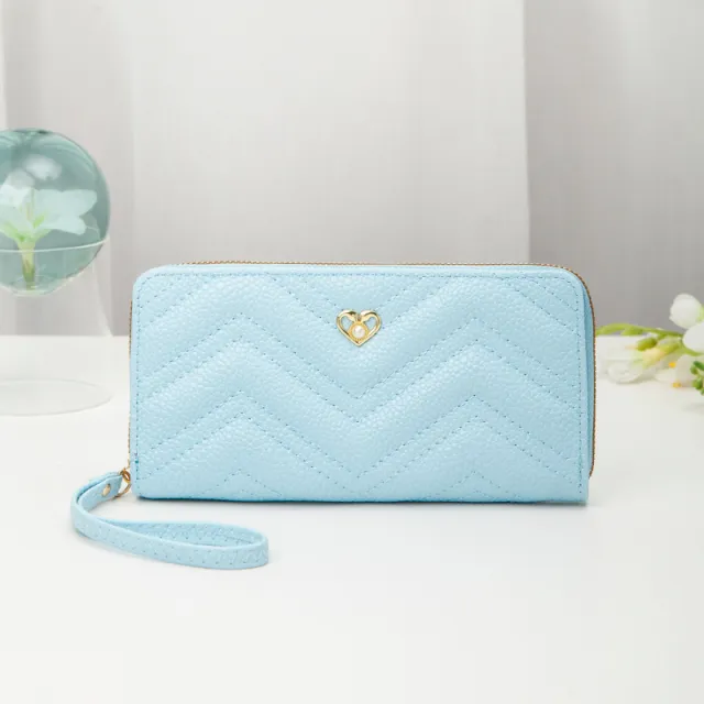 Fashion Clutch Bag Texture Embroidery Thread Love Blue - Shop at LoveMi