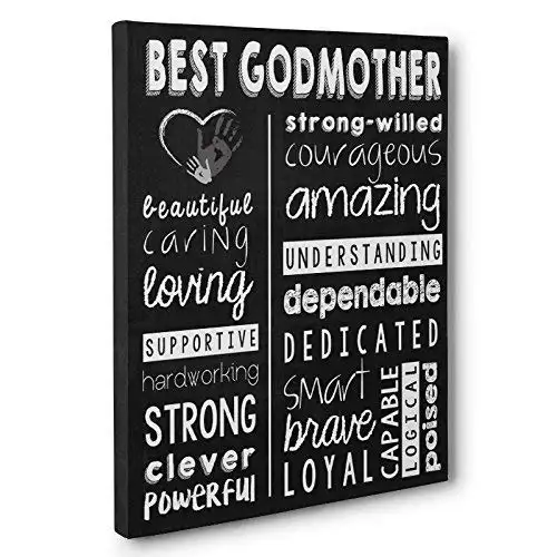To My Godmother Canvas Home Fashion Minimalist