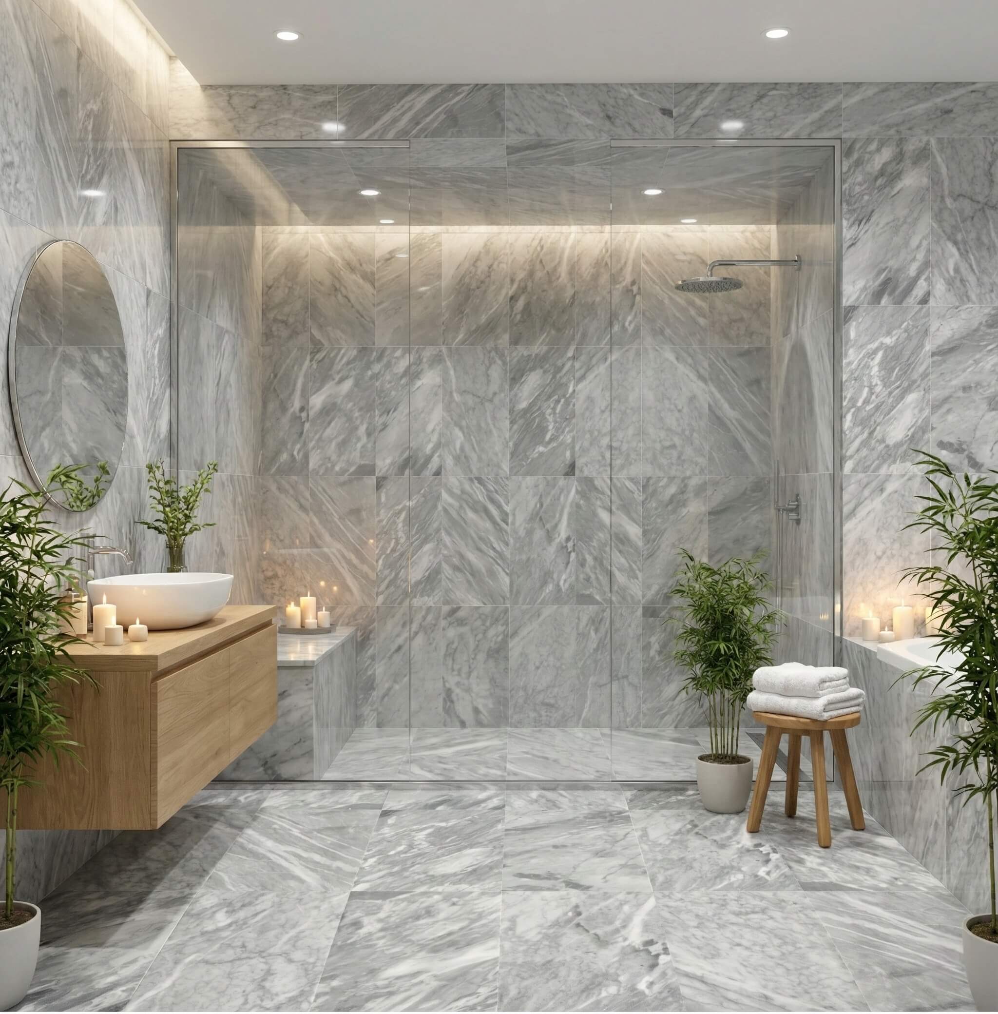 12X24 Inch Carrara Marble, Gray Marble, Natural Marble, For Wall And Floor, Polished Marble Tile thumbnail 1