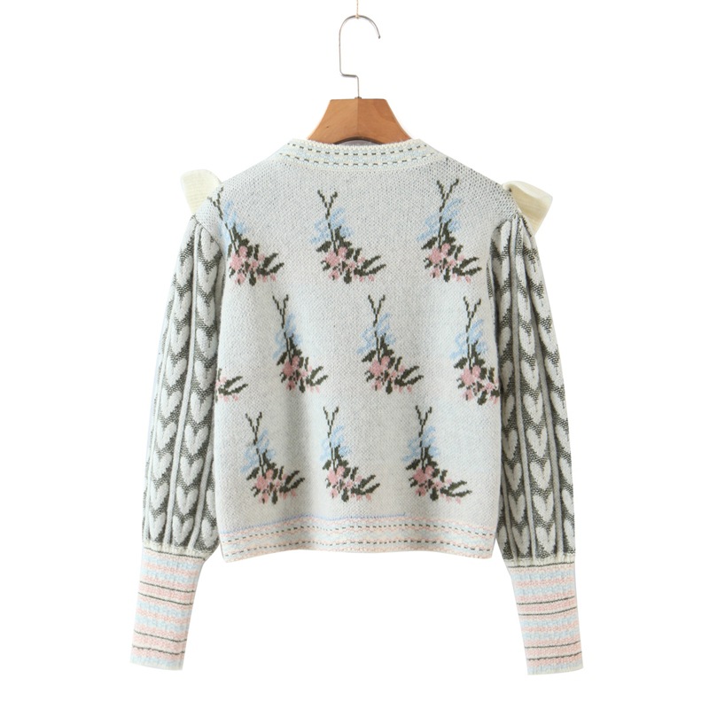 Title 6, Womens Flower Ruffle Stitching Pullover Sweate...