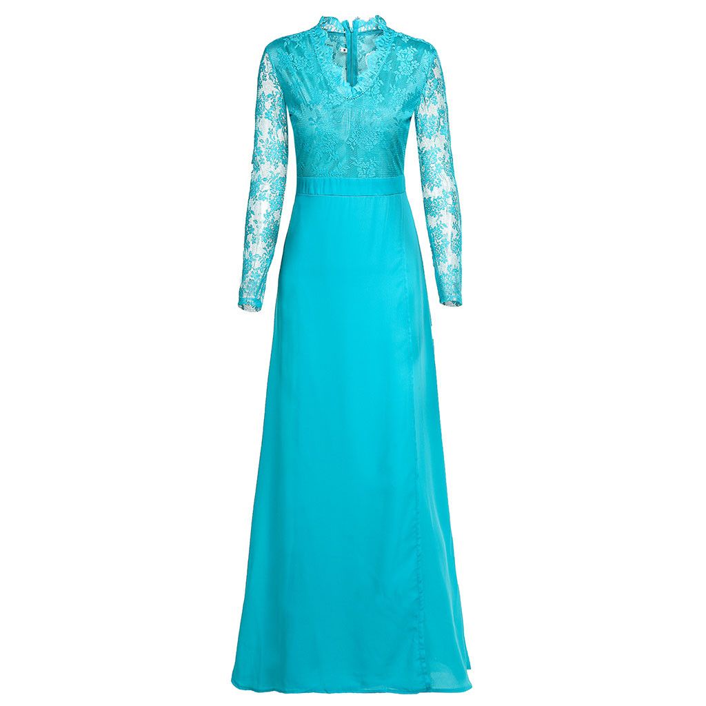 Women V-neck Sexy Lace Elegant Wedding Party Dresses - Image 6