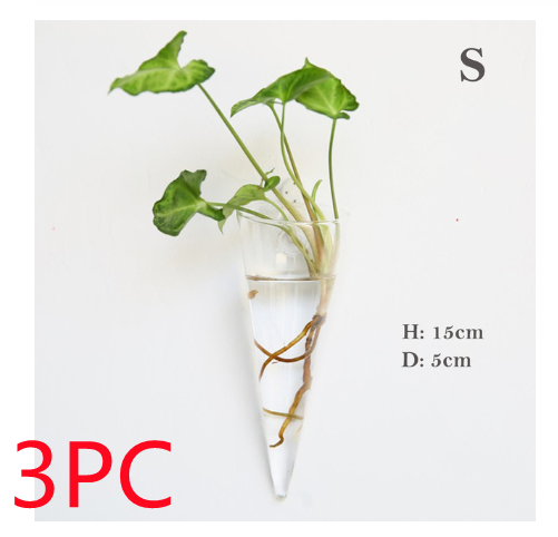 Модная настенная стеклянная ваза для цветов, террариум, настенный аквариум, контейнер для цветов, горшки для цветов, украшение для дома и сада