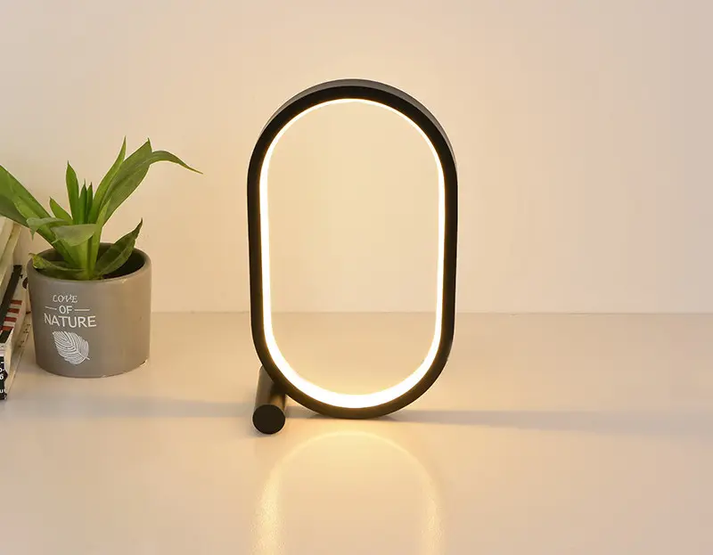 Usb Plug-In Lamp Oval Acrylic Touch Control