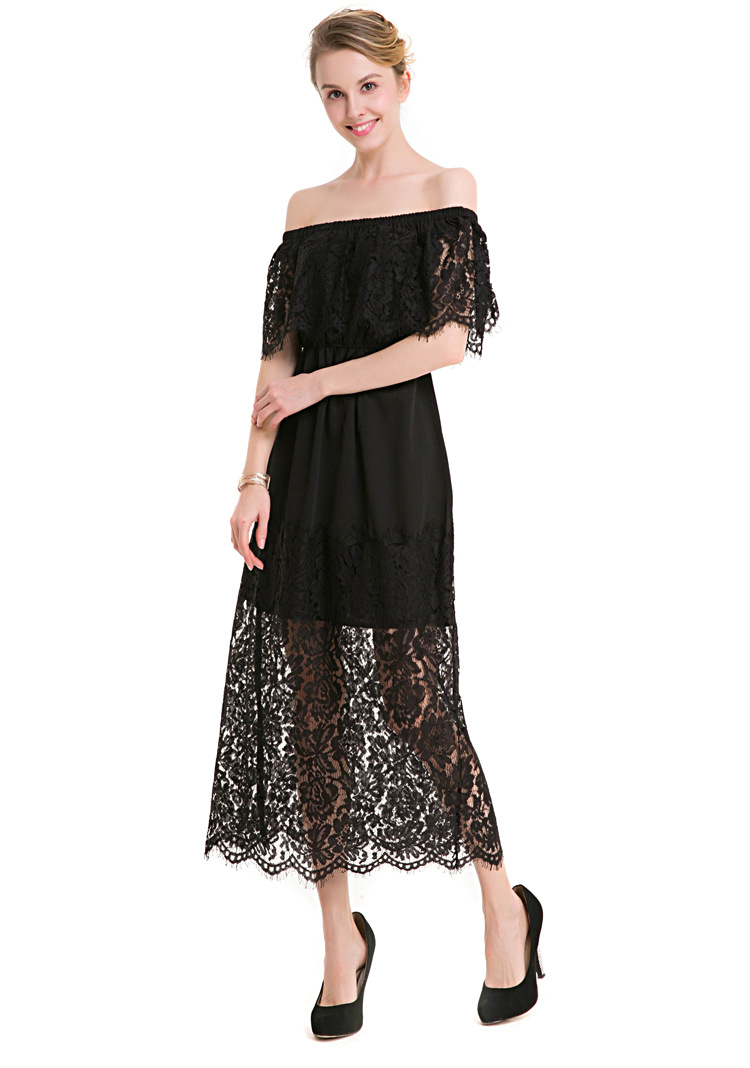 Strapless Lace Midi Dress, picture 3 of 7