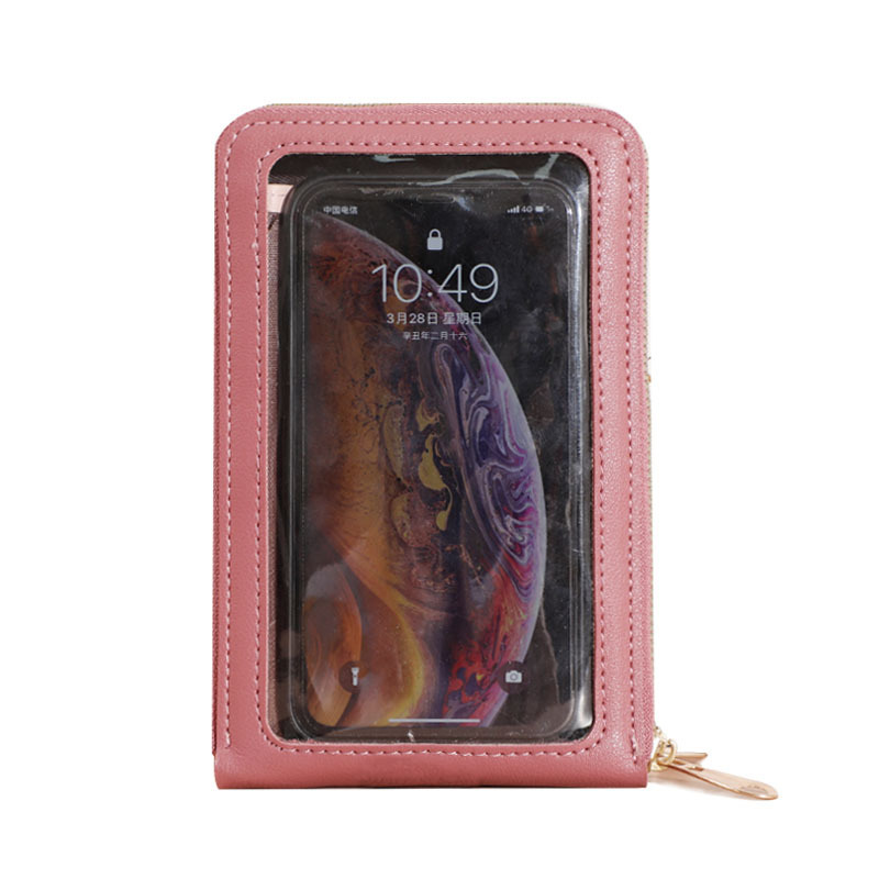 Pure Color Small Diagonal Bag Touch Screen Mini Wild Wallet - Image 15