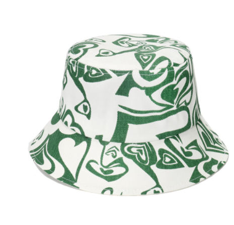 Spring And Summer Geometric Lattice Flowers Sun Female Fisherman Hat — foto 4