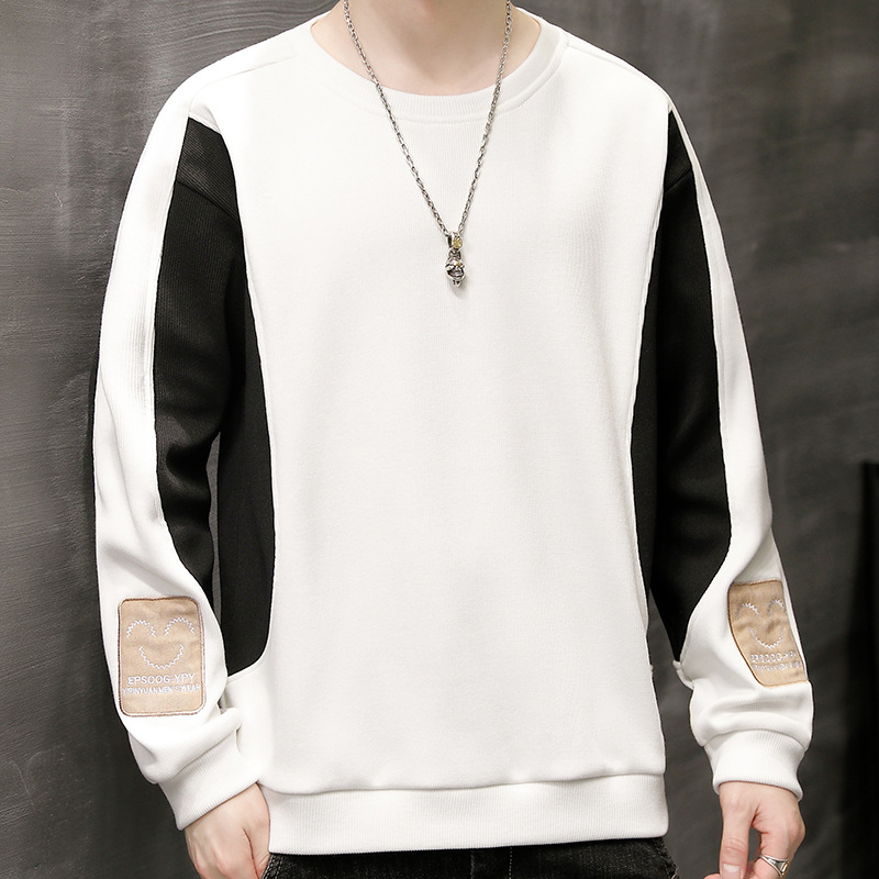 Men's Plush Sweater Casual Fashion Versatile Long Sleeve