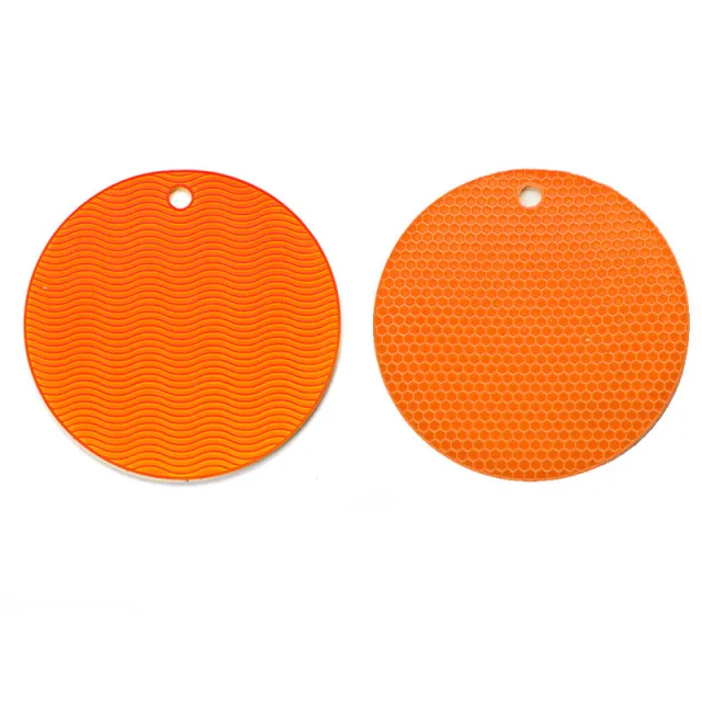 Striped Heat Insulation Placemat Bowl And Plate Placemat Orange - Shop at LoveMi