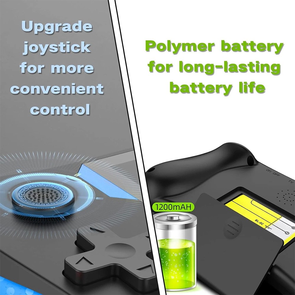 3.5'' 500 Classic Games Handheld Retro Video Game Console Player For Kids Adults