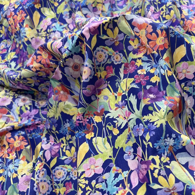 Printed Dress With Suspender Cheongsam Cloth