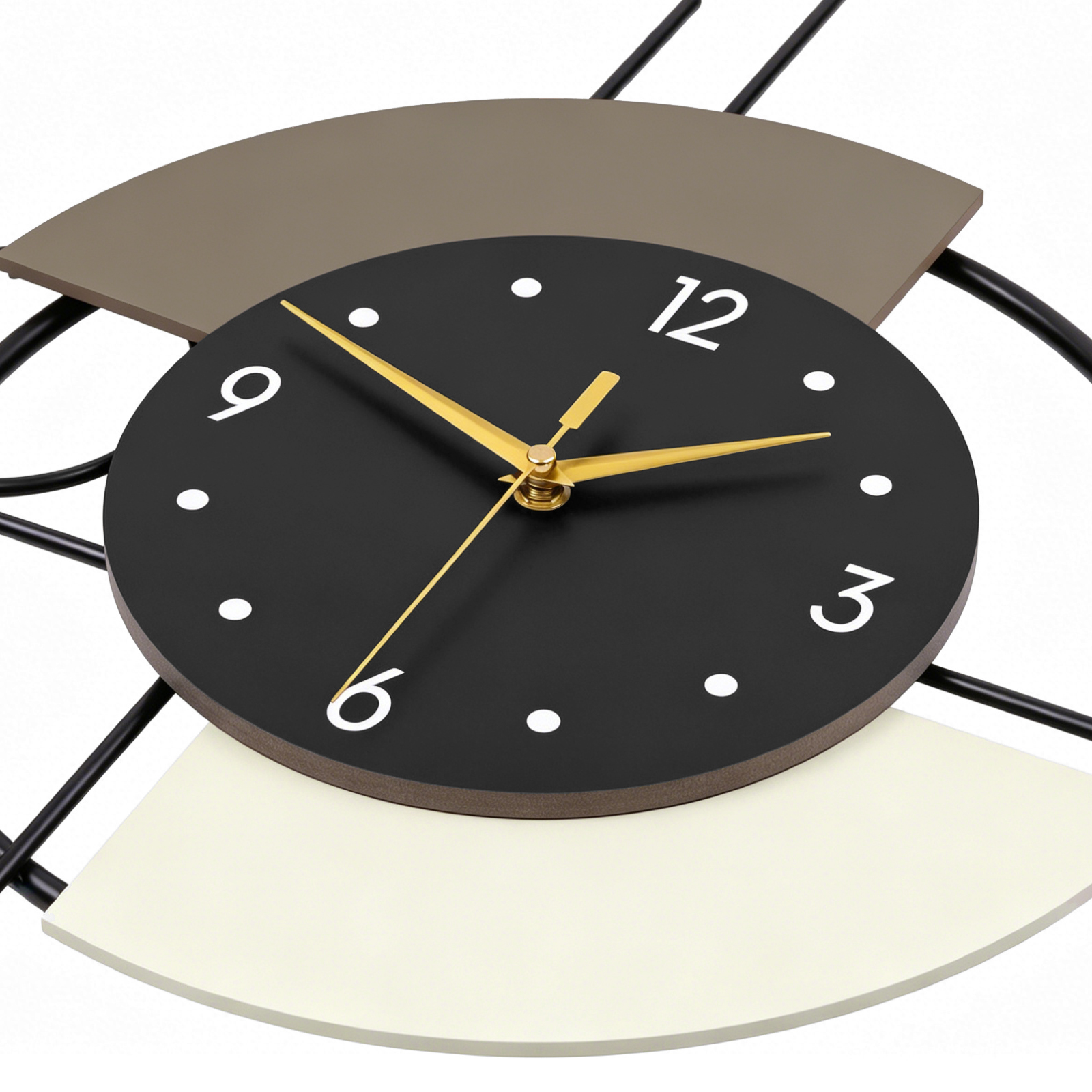 Modern Geometric Pendulum Wall Clock Art – 1