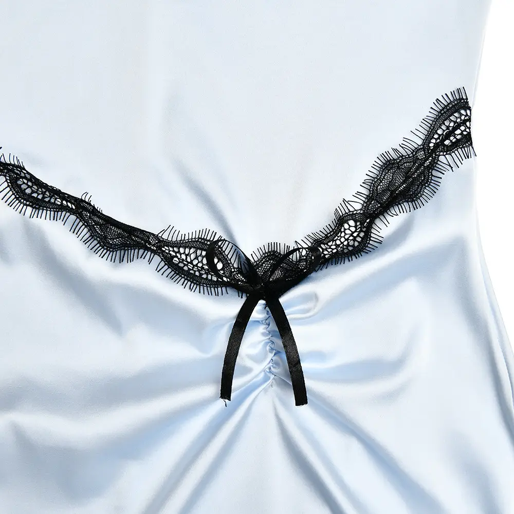 Splicing Sling Dress Lace Slim Fit