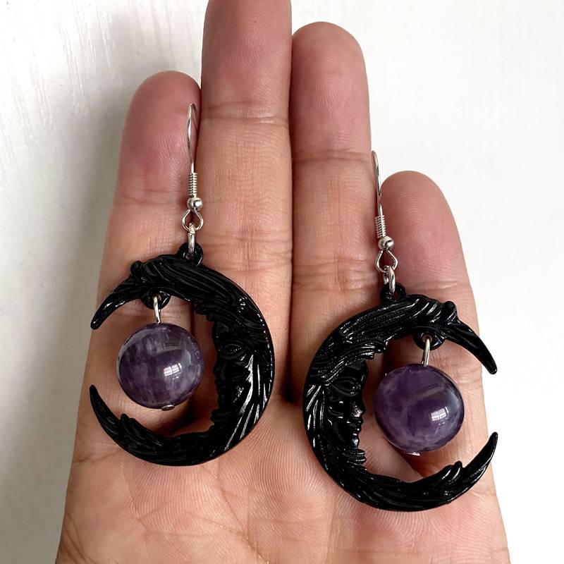 Boucles Croissant Améthyste
