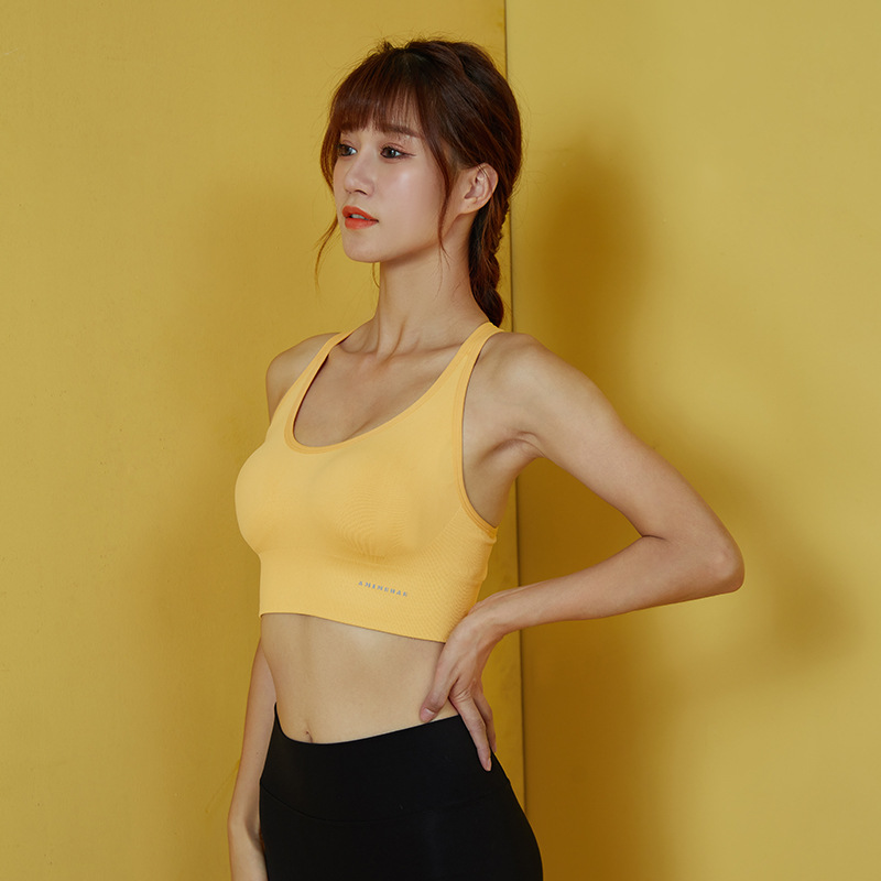 Beauty Back Running Fitness Yoga Vest 016Flax Yellow - Shop at LoveMi