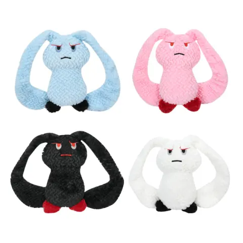 Dog Teething Toys Bunny Squeaky Pet Plush Chew Toy