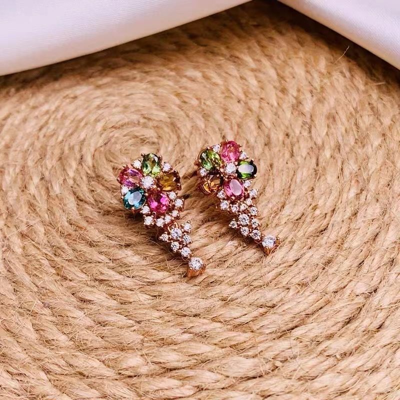 New Minimal Vintage Style Stud Earrings, Inlaid Crystal Niche Trendy Versatile Elegant Personality Earrings For Women