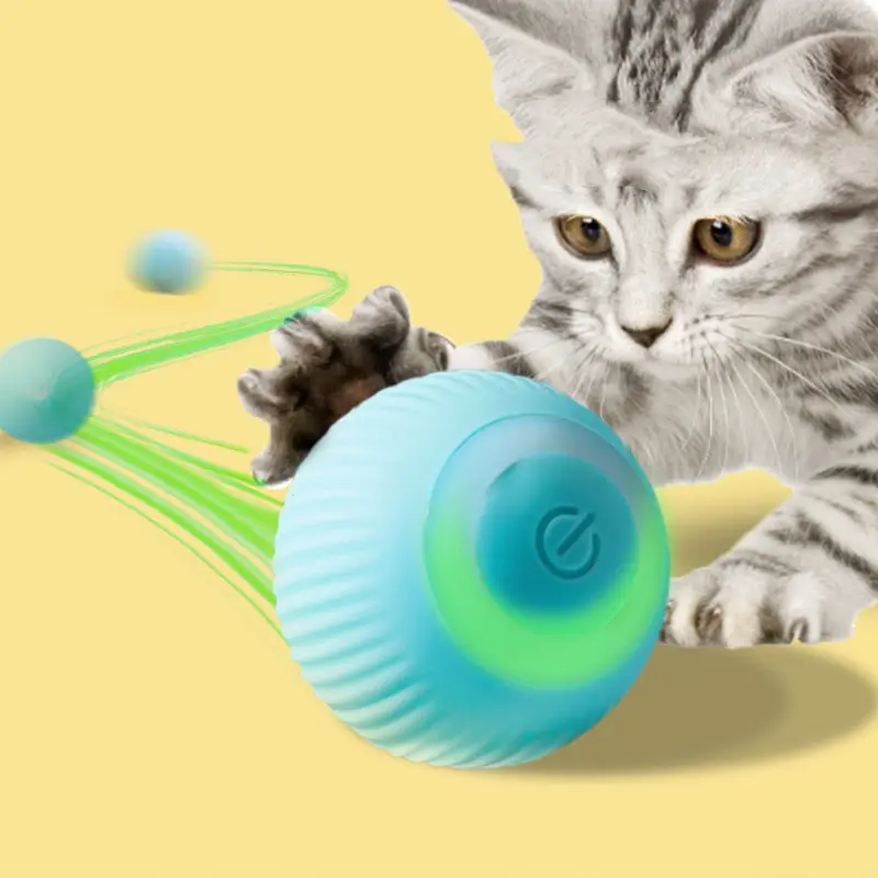 USB Rechargeable Gravity Electric Rolling Ball Cat Toy