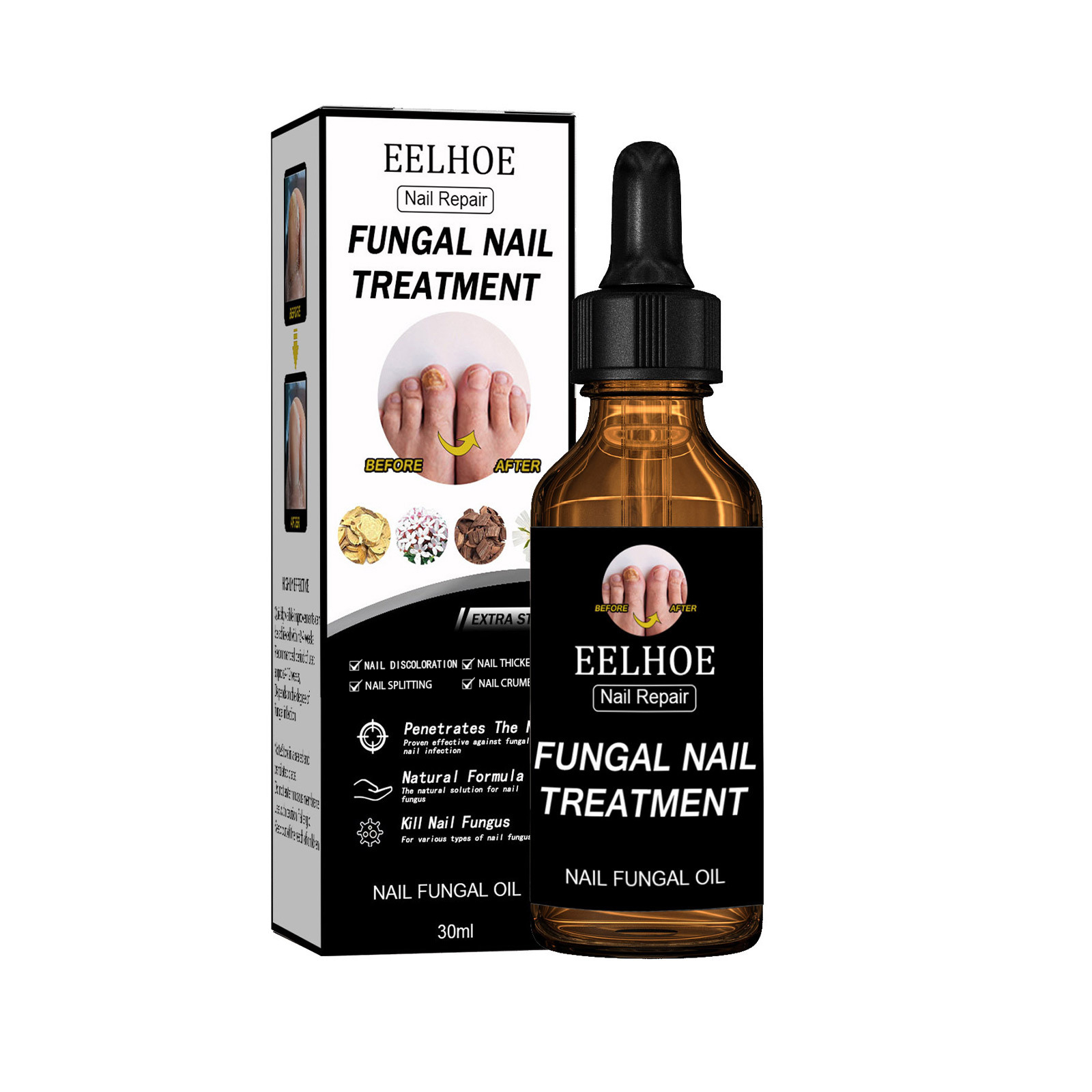 EELHOE Nail Repair Solution Thickening And Shining Nail Removal Dead Skin Repairing And Moisturizing Nail Nutritional Care Liquid 1Pcs - Shop at LoveMi