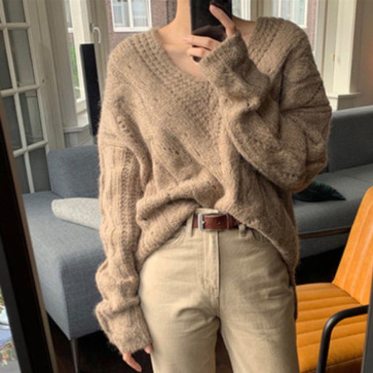 Title 1, Temperament All-match Small Hollow Pullover Jap...