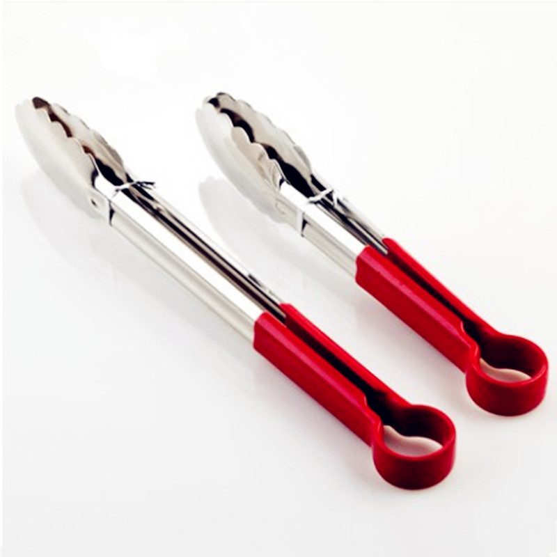 Title 6, Stainless Steel Red Silicone Handle Bread Clip