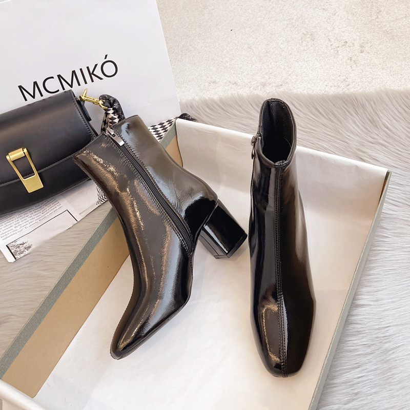 Fashion All Match Skinny Martin Boots Shoes